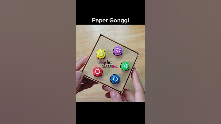 Squid Game Gonggi out of Paper #squidgame2 #diy #papercrafts #shortsfeed #gonggi