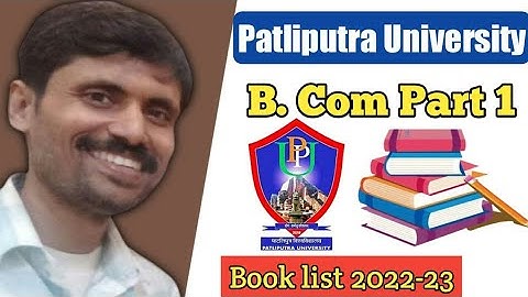 PPU B.com - 1 Book List Which books to read in Patliputra University B.COM-1
