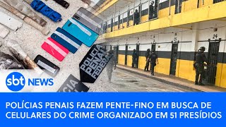 Video policias-penais-fazem-pente-fino-em-busca-de-celulares-do-crime-organizado-em-51-presidios