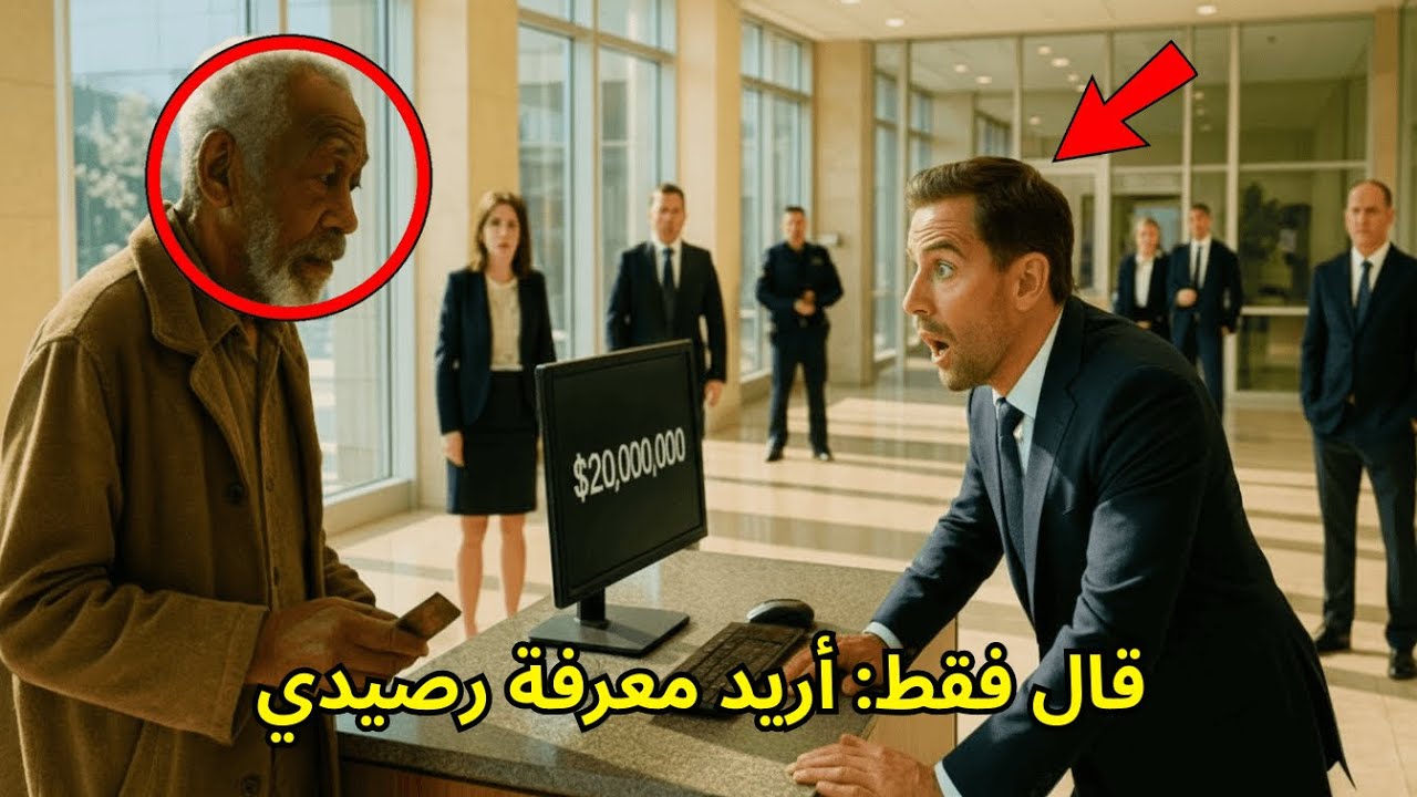 قال فقط: أريد معرفة رصيدي… فضحك المليونير عليه | الصدمة عندما ظهر الرقم على الشاشة