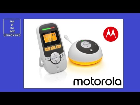 Motorola MBP161TIMER Digital Audio Baby Monitor with Baby Care Timer MBP161 UNBOXING