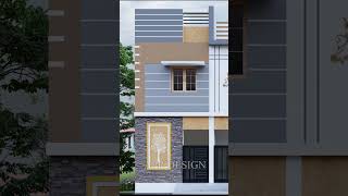 Double floor house front elevation design #aprdesign06 #shorts