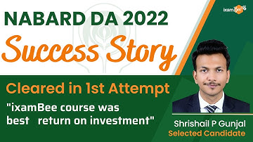NABARD Development Assistant Success Story | NABARD DA 2022 Selected Candidate  Shrishail P. Gunjal