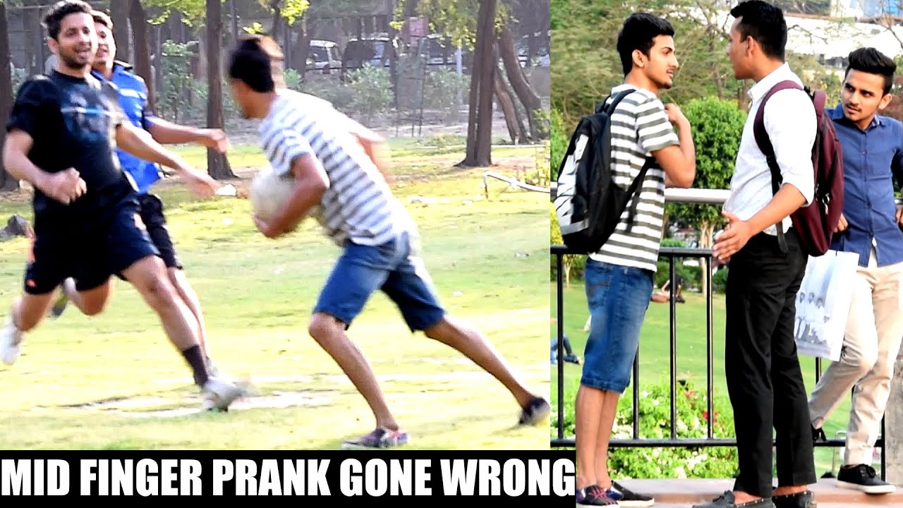 Showing Middle Finger Prank In India Gone Wrong Avrpranktv Youtube