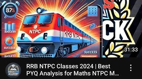 RRB NTPC Classes 2025 | Best PYQ Analysis for Maths NTPC Maths Previous Year Question by shyamanand