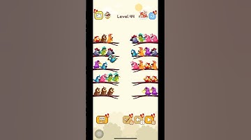 Bird sort color level 44#games #shortvideo #gameplay #sorts #sortsvideo
