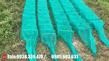 Lồng bát quái 12 cửa ngục . Bắt tép gạo ( dài 5 m-6m-7m-8m) Zalo/0938.336.470 A Đẩu