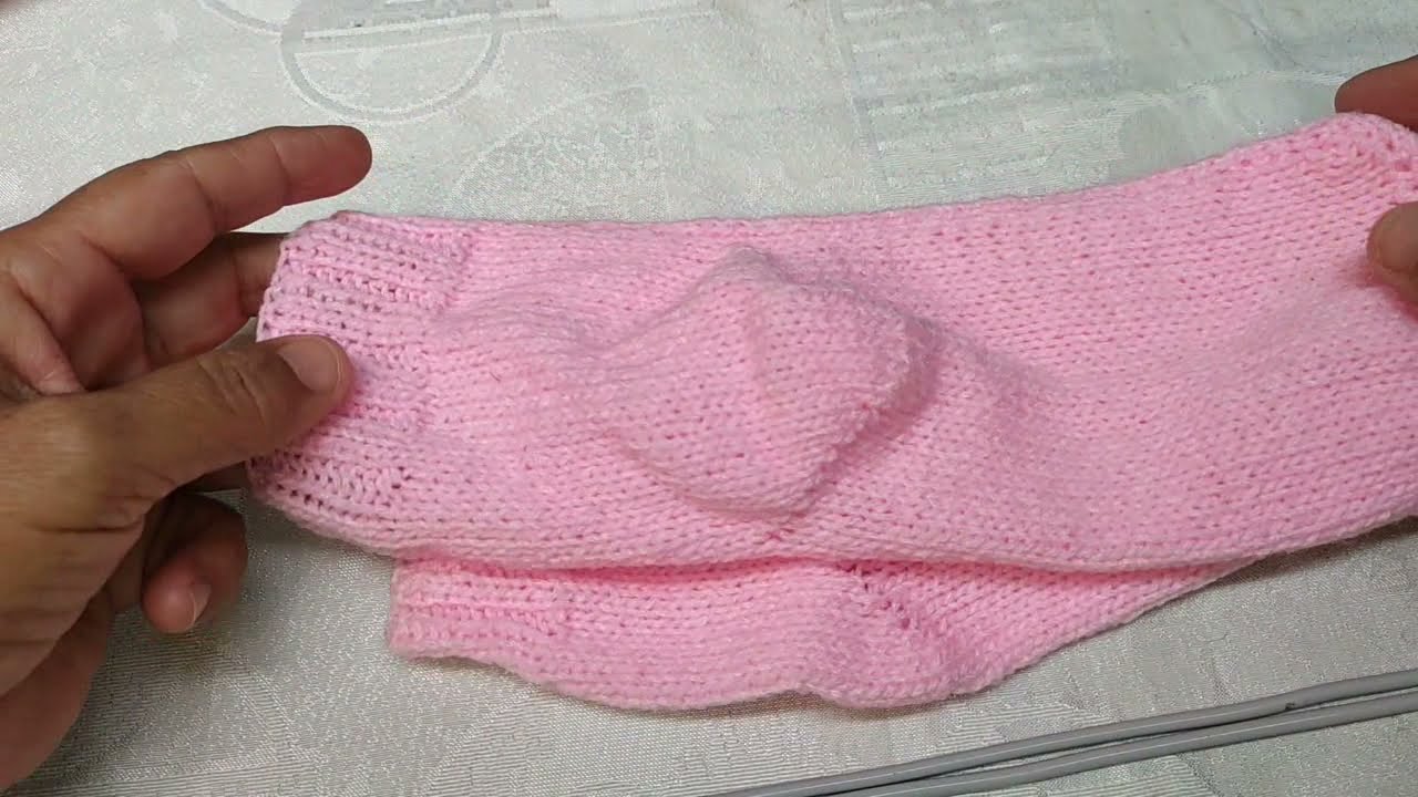 NUEVAMENTE MEDIAS A DOS AGUJAS PUNTO LLANO PASO A PASO