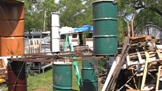 VAWT 6 blads 55 gallon drums #4