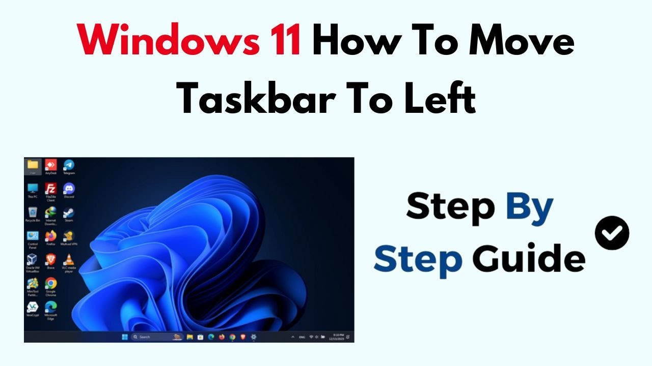 Windows 11 How To Move Taskbar To Left - YouTube