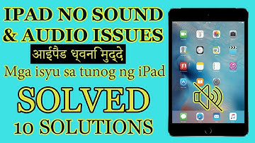 iPad sound and audio not working solved, fix speaker problem in ipad pro and older models