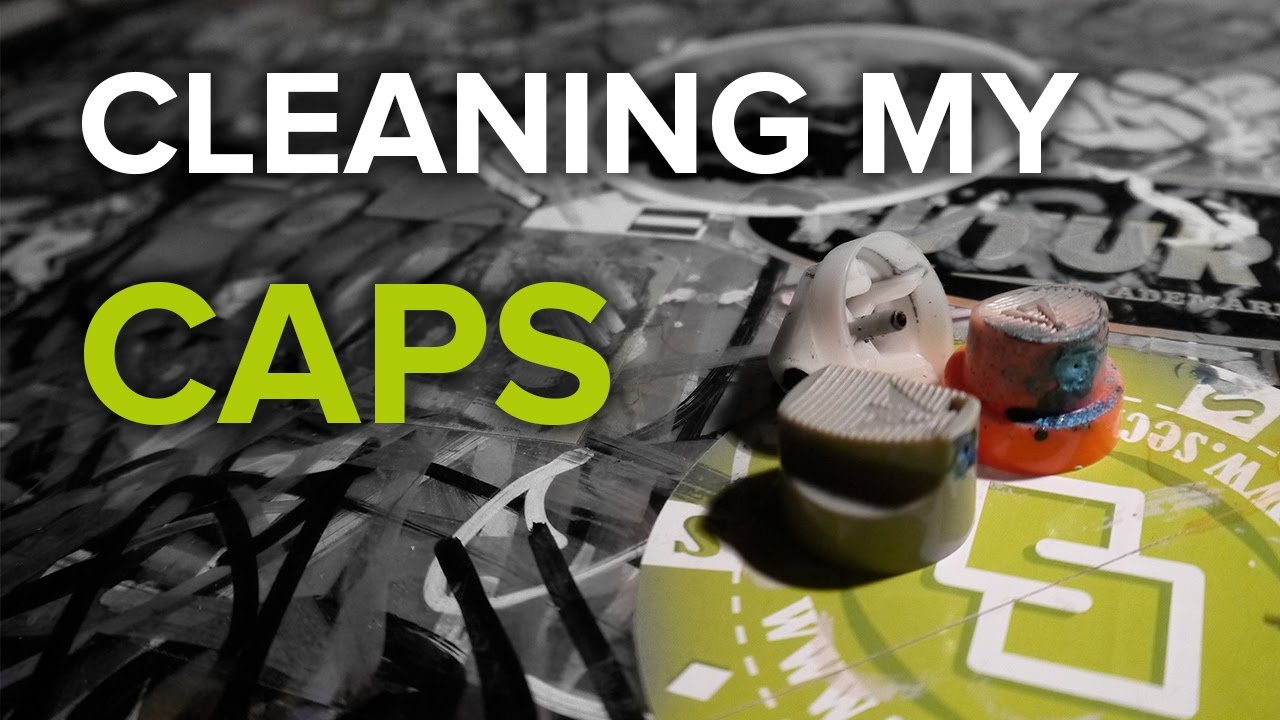 cleaning spray paint caps youtube