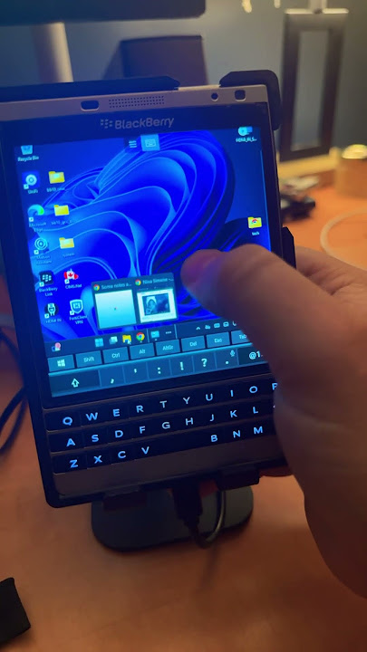 Windows 11 on the BlackBerry Passport #windows11 #servers #remote #devops #blackberry