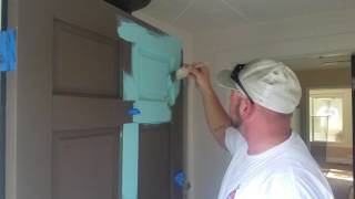 Painting a door with Sherwin-Williams new product called solo
