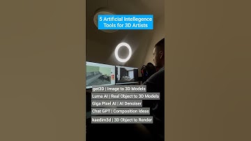 5 AI tools for 3D Rendering
