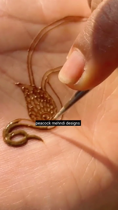 beutiful peacock mehndi designs on hand #peacock #beautiful #mehandi #art #viral #heena #mehndi