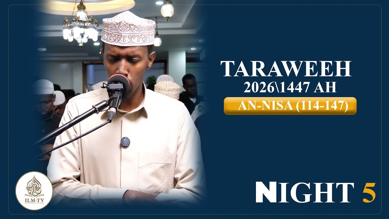 Taraweeh 2026\1447 AH || An-Nisa (114-147) || Night 5 || Qari Yahya Mohamed
