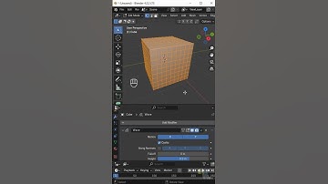 How to use wave modifier in Blender |  #blender3dmodel #b3d #blender3d