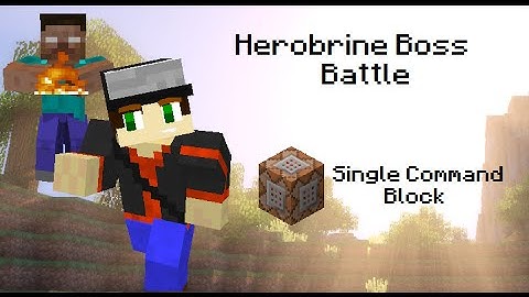 Herobrine Boss Battle | Single Command Block