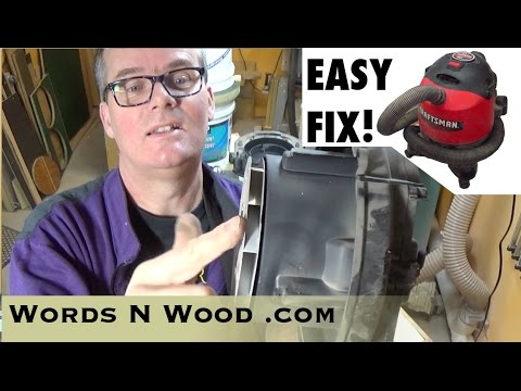 Easy Shop Vac Fix for noisy bearings (WnW #43)