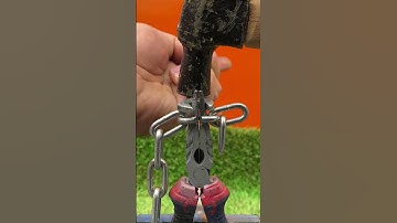 Toolmaker showed me an ancient trick to loosen chain links #HeimwerkerDE #ChainFix #ToolHack