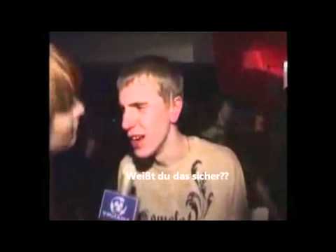 Betrunkener russischer Audijens-Fan