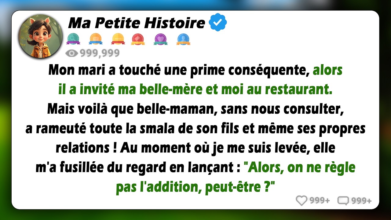 Mon mari nous avait invités à déjeuner avec sa mère, mais elle a finalement amené toute la famille..