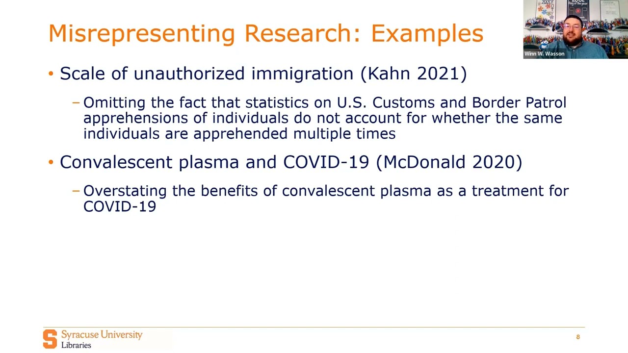 Beyond Misinformation: Educating Our Campuses about the Misrepresentation of Research