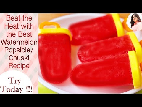 How to make Watermelon Popsicles, Fruit Popsicles, Summer Special, homemade popsicle recipe