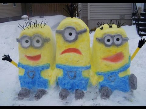 Прощаемся с зимой - прикольные снеговики!