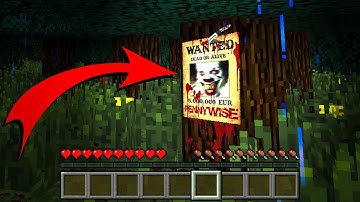 NOOB FOUND SCARY WANTED CLOWN PENNYWISE AT 3AM in Minecraft ! Battle challenge ! AMV SHORT Animation