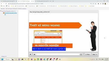 Xây Dựng Trang Wed bài 4.1: Định vị và thiết kế menu