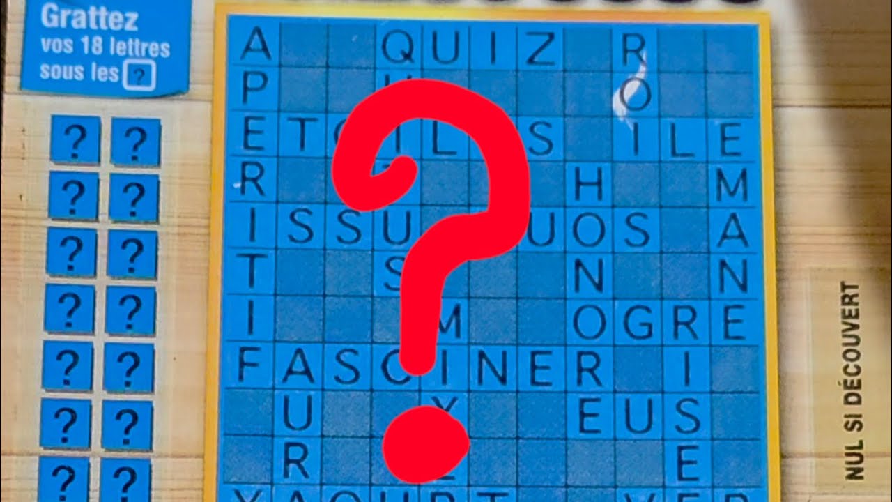 ❤️❤️❤️ Maxi mots croisés ❤️❤️❤️ #grattage #fdj 