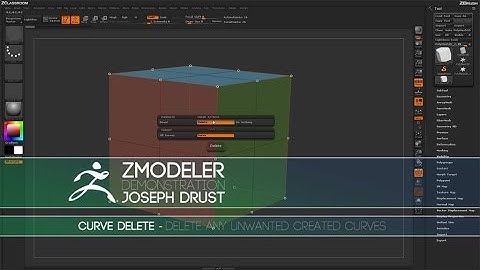 ZBrush ZModeler Curve Actions - Curve Delete