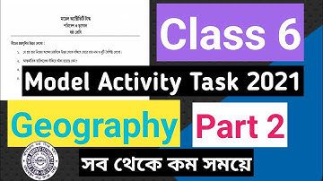 Model activity task class 6 geography part 2 | Class 6 model activity task geography