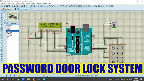 how to make password door lock system using arduino