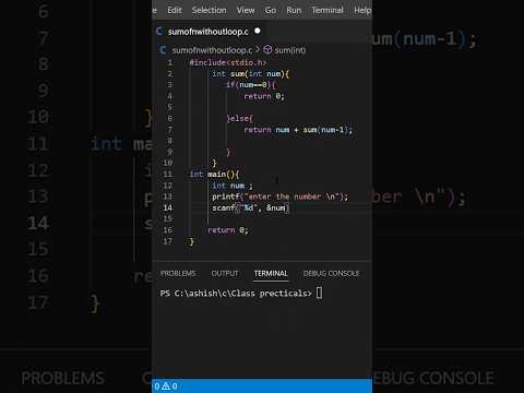 C program for