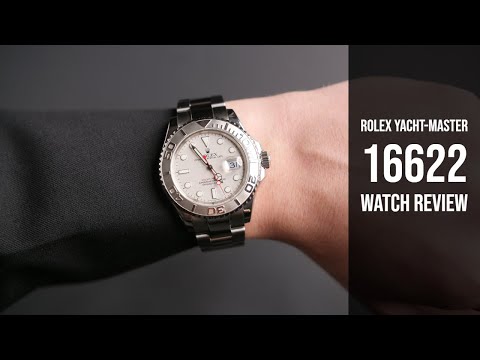 Rolex Yacht-Master Stainless Steel & Platinum 16622 Watch Review | Bob's  Watches - YouTube