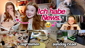 Ich hab euch was zu erzählen..🥹❤️ + aufräumen, Sunday Reset vlog I Meggyxoxo