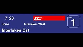 Sbb Ansage - Einfahrt Des Ic61 Nach Interlaken Ost In Thun De