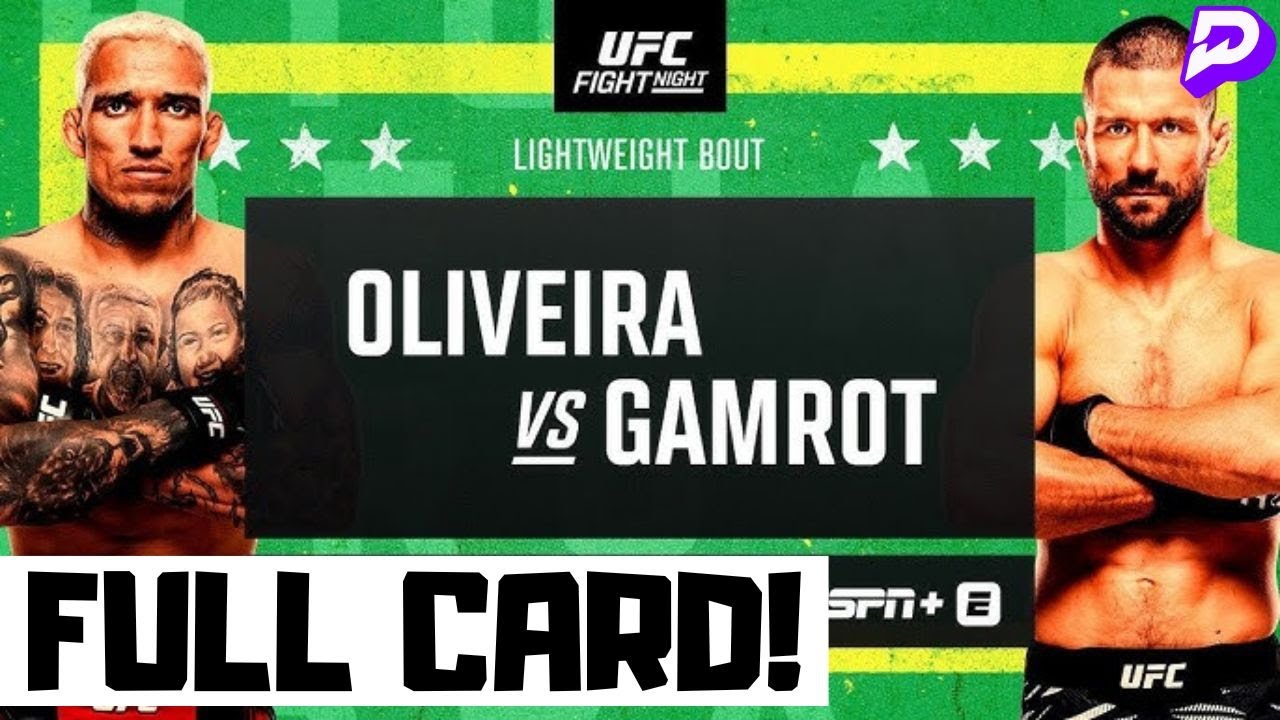 Fight Night Riocard UFC Fight Night Oliveira vs Gamrot Predictions & Full Card Breakdown ...