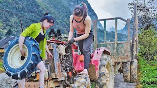 Full Video 20 Days of Mechanic Girl repairs tractors and water pump, genius girl repair tractor