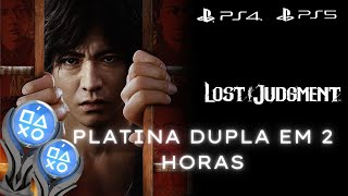 LOST JUDGMENT PS4 & PS5 PLATINUM IN 1 HOUR (WITH SAVE)