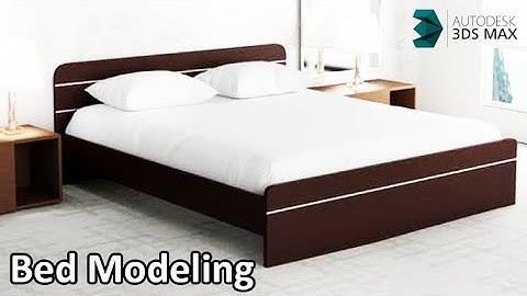 Bed Modeling with Pillow and blanket in 3Ds Max