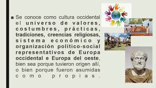 CULTURAS OCCIDENTALES  | Ángeles Castillón| Producto integrador.