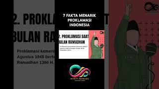 7 fakta menarik tentang proklamasi kemerdekaan Indonesia.  #didyouknow #kemerdekaan #indonesia