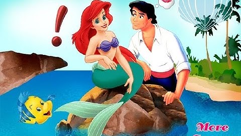 Phim Nàng tiên cá - Ariel hôn Eric say đắm bị Tôm Cá bắt gặp (Princess Ariel Kissing Prince)