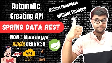 Spring  Data Rest Tutorial |  Creating Automatic API without controllers | SB Tutorial Hindi