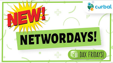 DAX Fridays #216: NETWORKDAYS function is finally here!!