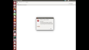 virtual machine connection failure in ubuntu